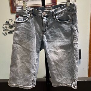Hudson Jeans Women’s Skinny Light Gray Stretch Shorts #JT7